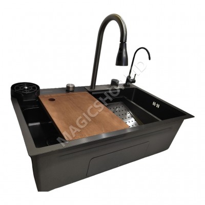 Раковина Backer Optima 750-46070 Nano Black PVD